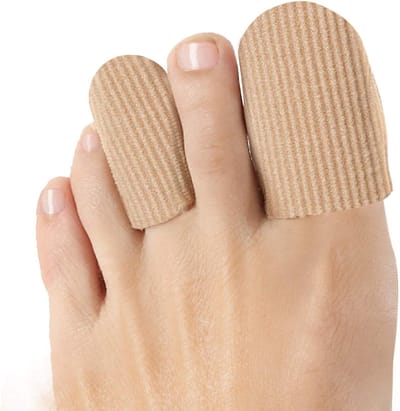 Teenbeschermers - 10 stuks - Gel teenhoezen - Beschermhoezen tegen eelt, blaren & ingegroeide nagels - (8 S maat + 2 M maat) - Herbruikbaar