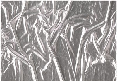 Fotobehangkoning - Behang - Vliesbehang - Fotobehang Zilver - Luxe - 100 x 70 cm