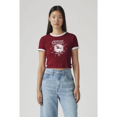 Levi's Graphic Mini Ringer Tee Taglia: L | Maglie Sportivi Outlet | Donna