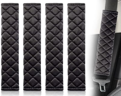 Dailygoods- Gordelkussen Set van 4 - Schoudervullingen - Comfortabel - Veiligheidsgordel - Multifunctioneel - Zacht Materiaal - Schoudervulling
