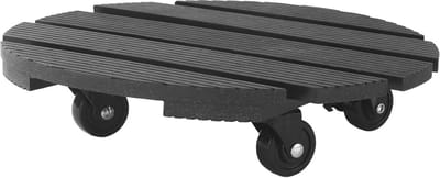Bloempotroller - Plantenonderzetter - Planten Verplaatsen - Hoge Laadcapaciteit - 30 cm - Zwart