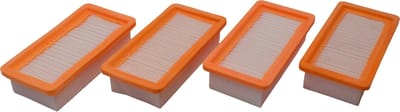 Geschikt voor KARCHER. voordeelpak 4 stuks Vlakfilter voor Aszuiger AD2, AD3, AD4, AD3000, AD3200, 6.415-953.0. COVAKO Merk