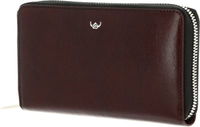 Golden Head Leren portemonnee Colorado RFID Protect RV-Damenbörse 2804 Bordeaux wijnrood