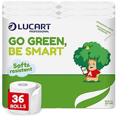 Milieuvriendelijk Toiletpapier 36 Rollen - FSC-Gerecycled 3-Laags Papier, Zacht en Consistent