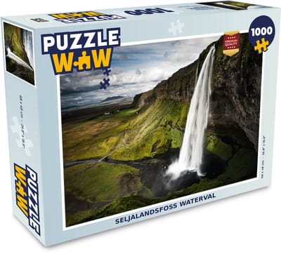 Puzzel Waterval - Scandinavië - Bergen - Legpuzzel - Puzzel 1000 stukjes volwassenen
