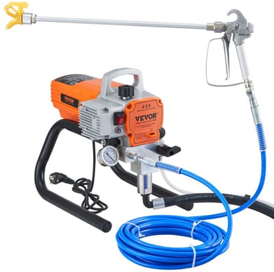 SimpleStore Muurverfspuit - Oranje - 2200 W - 3000 PSI - 9 M Hogedrukslang - Spuitpistool - Hogedruk - Verfspuit - Verfpistool