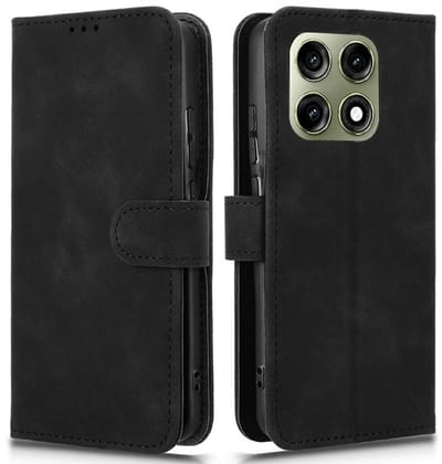 Coverup Hoesje - Geschikt voor Motorola Edge 70 Pro Hoesje - Coverup Book Case - Zwart
