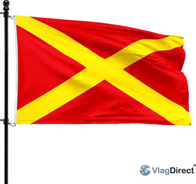 Gemeente Pont-à-Celles vlag - 90 x 150 cm.