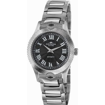 Mondia MS-206-SS-BKRM-CM Affinity Symbol Horloge