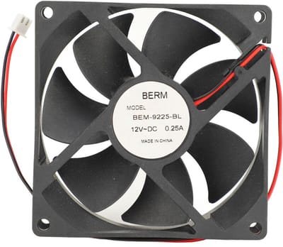 fan-4-inch DC 12V 3000 RPM ventilator met dubbele kogellagers, 90 mm afzuigventilator, geschikt voor doe-het-zelfprojecten, lassen, 3D-lasertoepassingen en andere toepassingen.