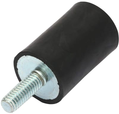 Cosensi- Schokdemper 4-delige Set - Rubberen Bevestigingen - Anti-vibratie Isolator - Geschikt voor Motoren/Pompen - Zwart/Zilver - Dempingselementen - Trillingsisolator