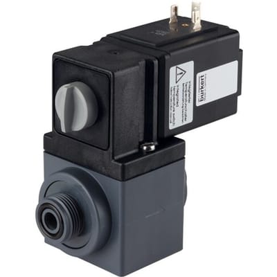 Magneetventiel dn 10 Gelijmde huls NC Kunststof EPDM 0-3bar/44psi 24VAC/DC Vacuüm 131 501479