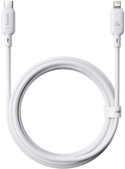 Baseus Silky Series oplaadkabel Type-C op iP 20W 2m Moon White