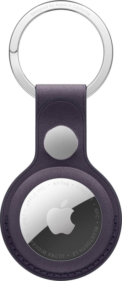 Apple AirTag FineWoven Key Ring (Zonder AirTag ) – Midnight Purple