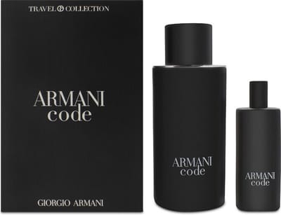 Armani Code Homme Giftset - 125 ml hervulbare eau de toilette spray + 15 ml eau de toilette tasspray - cadeauset voor heren