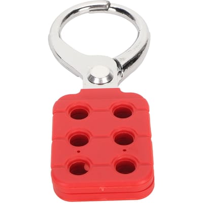 Lock Out Hasp 6 Gaten Aluminiumlegering Industriële Veiligheidsslot Hangslot Vonkbestendig Tag Out Hasp red