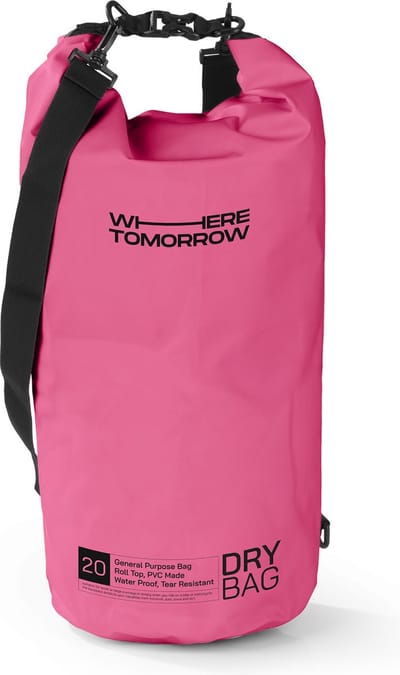 Where Tomorrow Dry Bag 20L - Style 01 - Roze