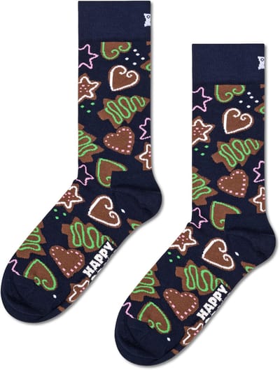 Happy Socks Gingerbread Cookies Sock - unisex sokken - navy - Unisex - Maat: 36 - 40
