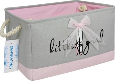 Inklapbare opbergmand van canvas met handgrepen - Perfect voor het organiseren van thuis, keuken, kinderspeelgoed en kantoor