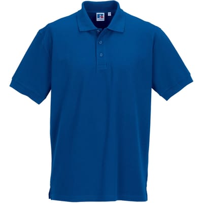 Russell Heren Ultimate Klassiek Katoenen Poloshirt (Helder Koningsblauw)
