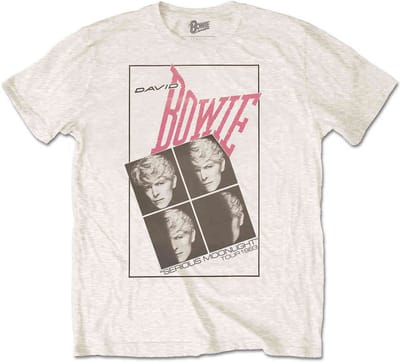 David Bowie - Serious Moonlight Heren T-shirt - 2XL - Wit