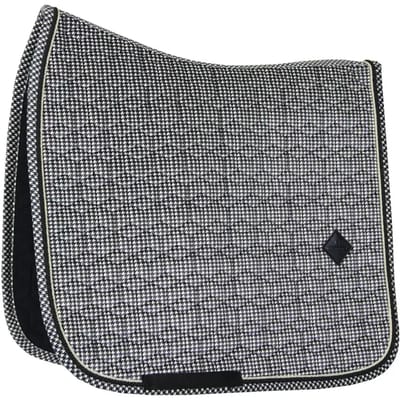 Kentucky Horsewear - Zadeldoek - Pied de Poule Zadeldekje - Dressuur - Zwart