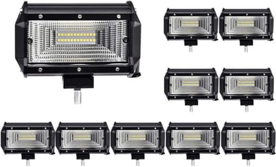 LED Werklamp - Extra Verlichting - Offroad Gebruik - Waterdicht IP67 - 72W 5 Inch - Wit
