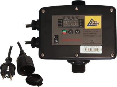 Pomp Regelaar - Automatische Schakelaar - Waterdruk Regelen - Energiebesparend Werken - Max 750 Watt - Grijs