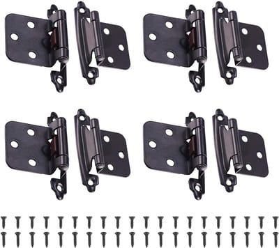 stuks roestvrijstalen scharnieren, kastdeurscharnieren met schroeven, roestvrijstalen meubelscharnieren, voor deurscharnieren, kastscharnieren, verbindingsscharnieren