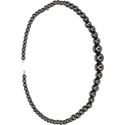 Collier de perles térahertz pour hommes et femmes, tendance, purifie, soulage la fatigue, collier en pierre énergétique pour gray