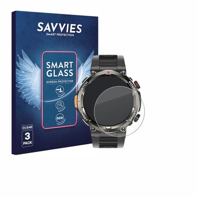 3 Stuks Savvies Screenprotector - geschikt voor Iowodo W50 Pro 1.45" - beschermfolie glas transparant
