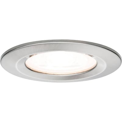 LED-inbouwlamp 3-Step-Dim Nova star IP44 rond 78 mm GU10 6,5W 460lm 230V dimbaar 2700K Staal geborsteld