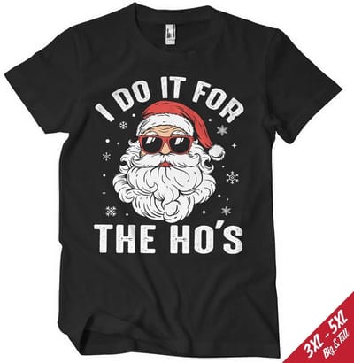 Hybris Santa Claus I Do It For The Hos Big Tall T-shirt SH-1-16084-H84-9