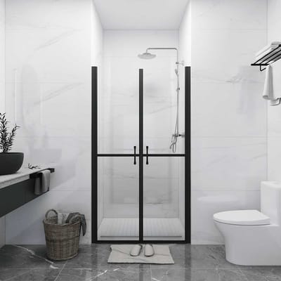 vidaXL - Douchedeur - (93-96)x190 - cm - ESG - transparant