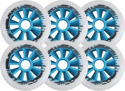 Inline skate wielen - Rolschaats onderdelen - Snel schaatsen - Hoge kwaliteit PU - 6 stuks 110mm - Blauw