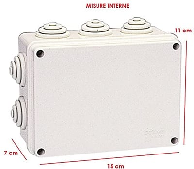 Rechthoekige Aansluitdoos voor Wandmontage - 150 x 110 x 70 mm, IP55