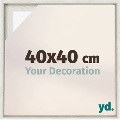 Your Decoration - Baklijst 40x40 cm - White Wash - Baklijst voor Canvas - MDF - Lyon