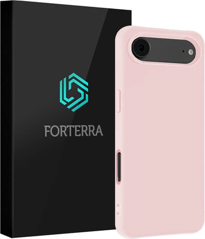 Hoesje Geschikt voor Apple iPhone Air - Sterk & Shockproof - Siliconen Case - Hoes Cover - Lichtroze