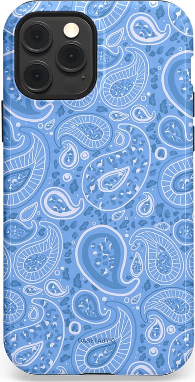 Casetastic Hoesje Geschikt voor Apple iPhone 12/12 Pro Magsafe - Stijlvolle Beschermende Duo-layer Case - Paisley verleiding