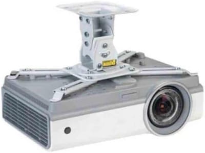 Projector Muurbeugel - Plafondhouder Universeel - Thuisbioscoop Creëren - Volledig Verstelbaar - 140x140x115 mm - Wit