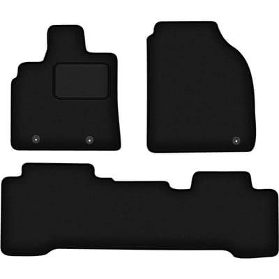 Wielganizator WLG-CARLUX - Welurowe Auto Vloermatten - Zwarte - Acura MDX I