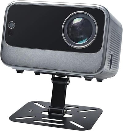 Projectorstandaard - Projectorhouder Tafel - Film Kijken Thuis - Verstelbare Hoek - Universele Schroef - Zwart