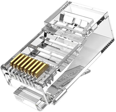 Vention Rj45 Modulaire Steker Cat.5E Utp Voor Netwerkverbinding 100 Stuks