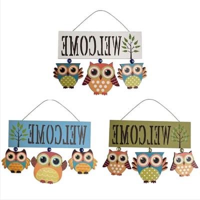 Houten Welkom Teken - Decoratief Bord - Huis Verfraaien - Rustieke Boerderij Stijl - 30x10cm - Bruin