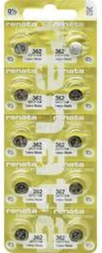 Renata Knoopcel 362 1.55 V 10 stuk(s) 24 mAh Zilveroxide 362.MP-E