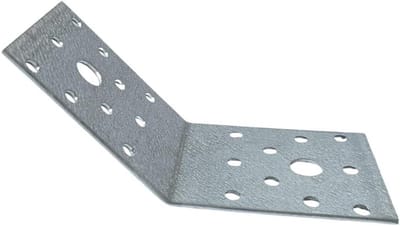 Hoekconnector Metaal - Verbindingshoek Montagebeugel - Houtconstructies Versterken - Gegalvaniseerd Staal Roestbestendig - 70 x 70 x 55 mm - Zink