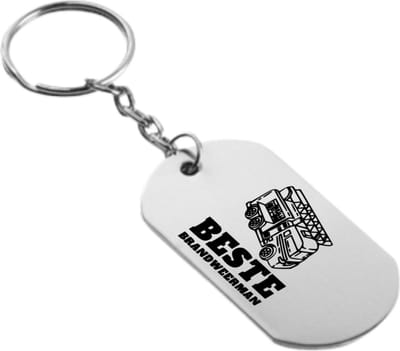 Akyol - brandweerman sleutelhanger - Brandweer - brandweer mensen - brandweerkazerne - 54 x 29mm