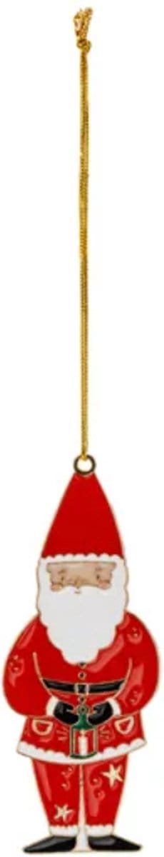 Partydeco - Kerstboomhanger kerstman metaal