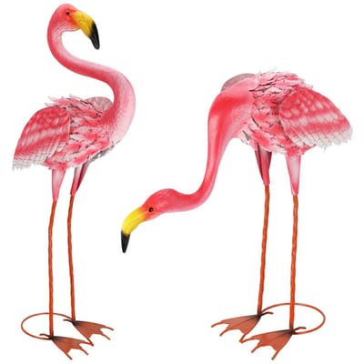 Ensemble de Flamants Roses pour le Jardin