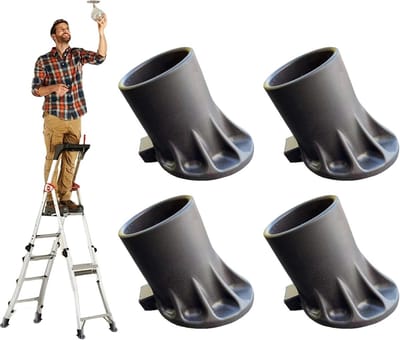 Ladder Voetkussens - Antislip Pads - Dakgoot Reinigen - Schokabsorberend en Slijtvast - 4 stuks - Niet gespecificeerd